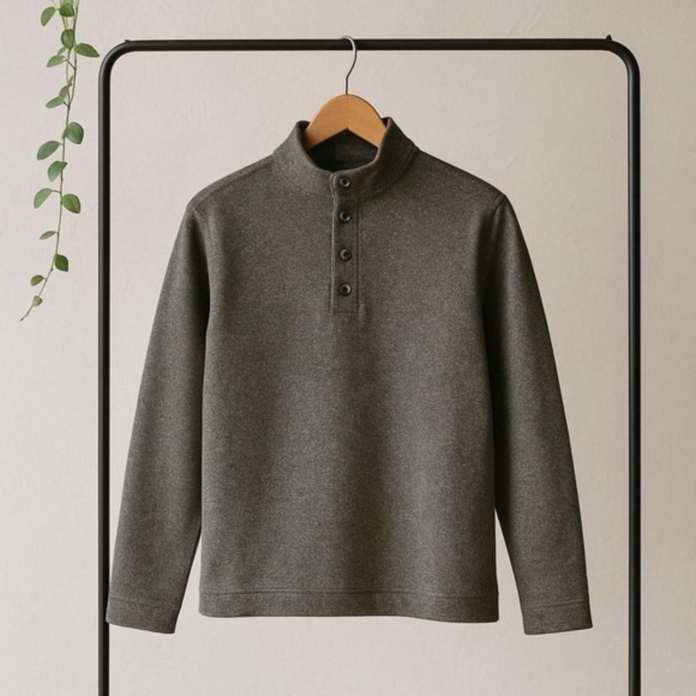 Van Heusen Gray Crewneck Sweater Classic Design